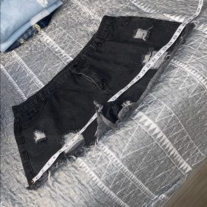 High waisted cheeky shorts